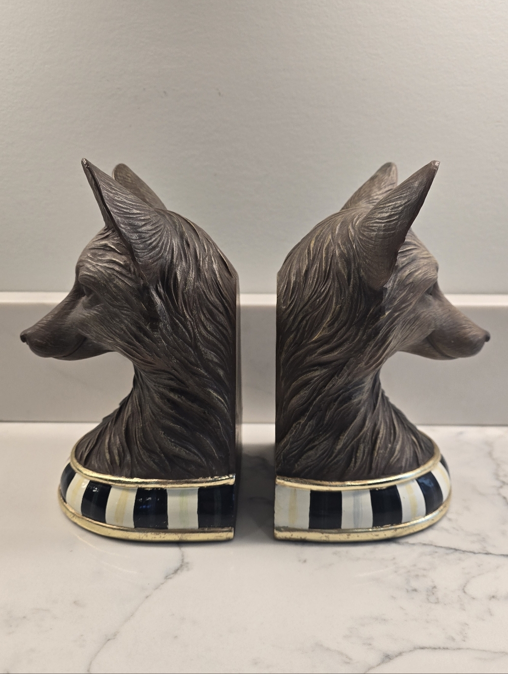 Mackenzie Childs Fox Bookends